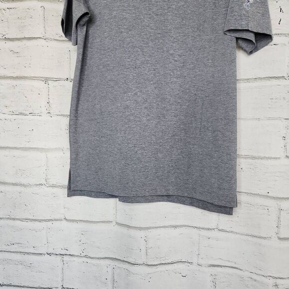 FootJoy Golf Mens Grey Striped Short Sleeve Athletic Fit Polo Shirt Medium Logo - Picture 4 of 11